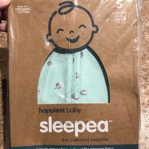 Happiest Baby Sleepea 5-second swaddle. Size S, 5-12l lb. Organic Cotton.